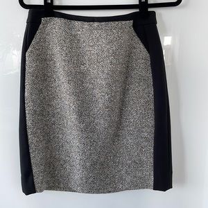 White House Black Market black and tweed like skirt.   Size 6